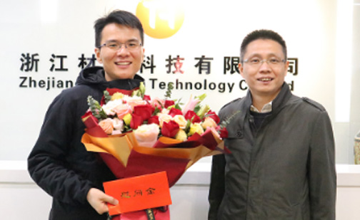 时任绍兴柯桥区委常委、组织部长潘晓东一行莅临我司调研